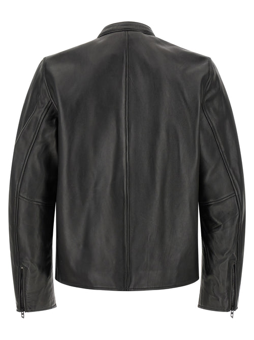 Diesel Black Lamb Leather Leather Jacket