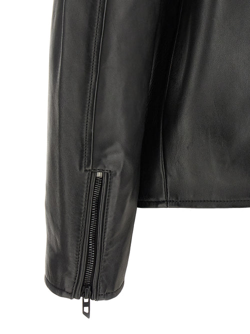 Diesel Black Lamb Leather Leather Jacket