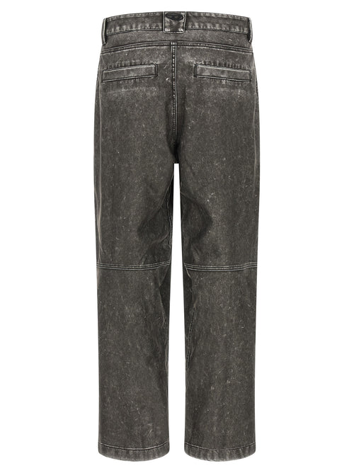 Diesel Gray Polyethylene Casual Pants
