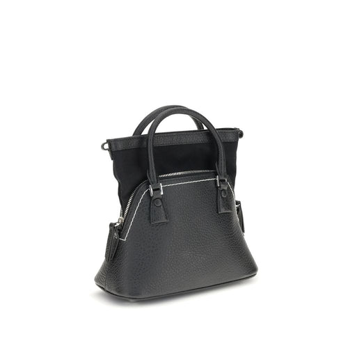 Maison Margiela Black Calf Leather Bos Taurus Handbag