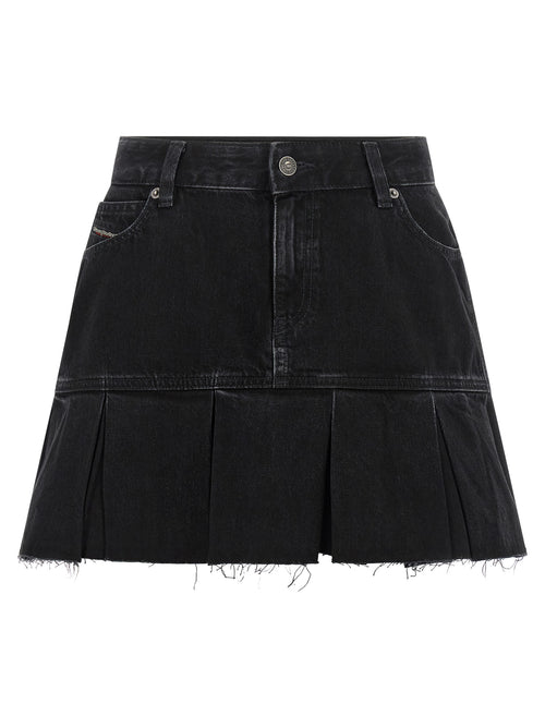 Diesel Blue Cotton Long Skirt