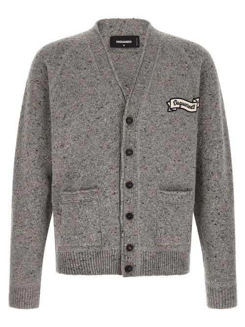 Dsquared² Gray Wool Cardigan