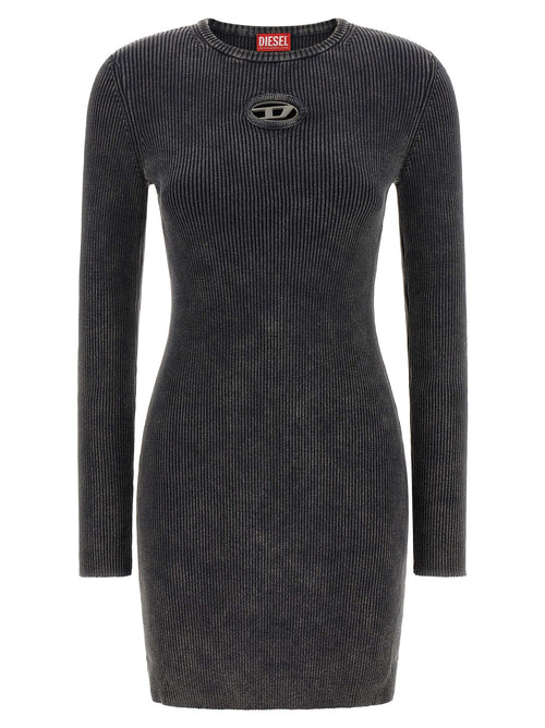 Diesel Black Cotton Short Dress