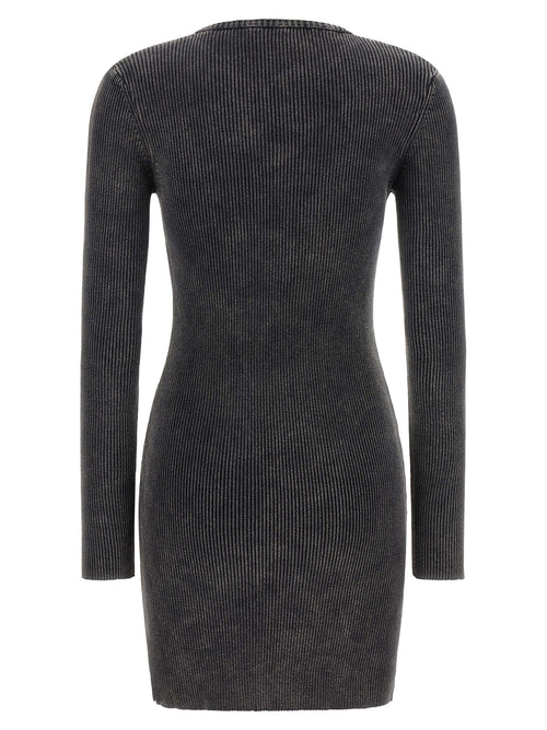Diesel Black Cotton Short Dress