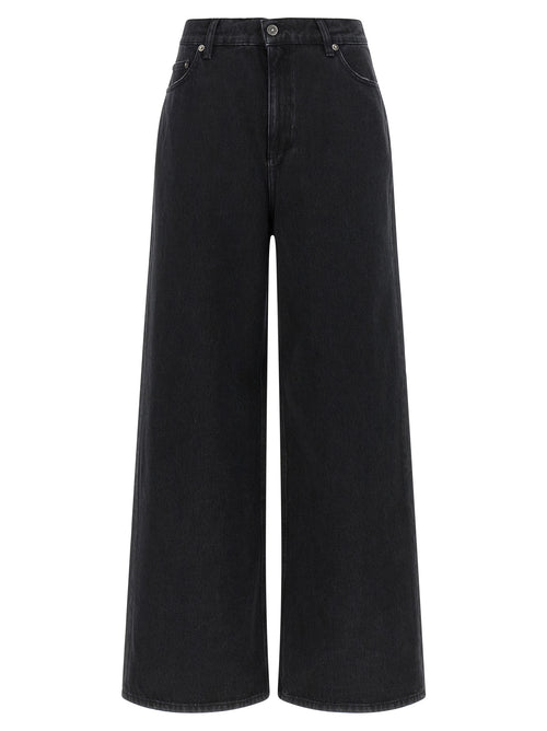 Golden Goose Black Cotton Flared Jeans