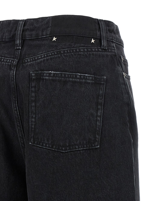 Golden Goose Black Cotton Flared Jeans