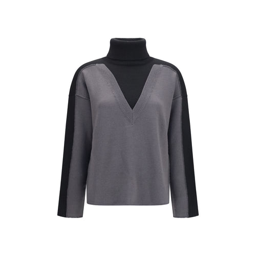 MM6 Black Wool Oves Aries Sweatshirt