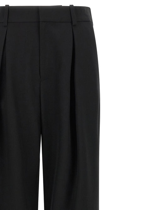 MM6 Maison Margiela Black Polyester Casual Pants