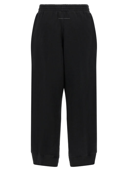 MM6 Maison Margiela Black Cotton Joggers (Workout Pants)