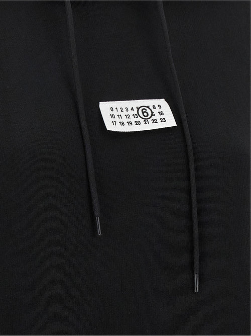 MM6 Maison Margiela Black Cotton Sweatshirt