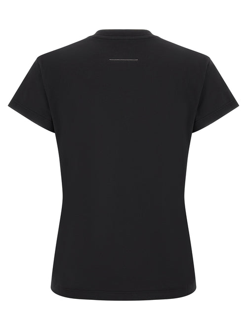 MM6 Maison Margiela Black Cotton T-Shirt