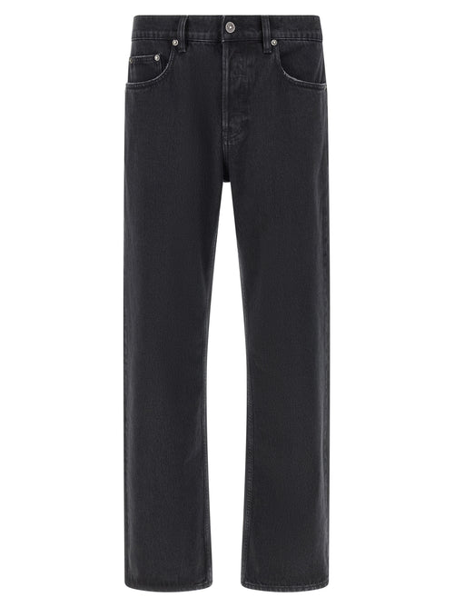 Golden Goose Black Cotton Straight-Leg Jeans