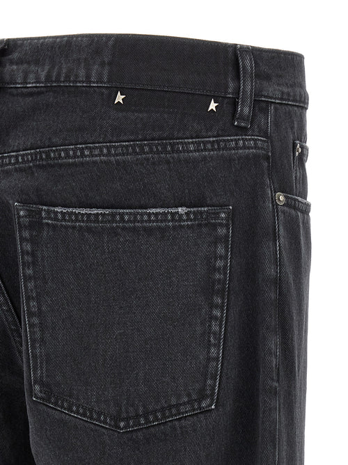 Golden Goose Black Cotton Straight-Leg Jeans