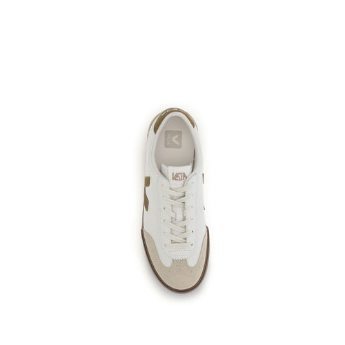 Veja Beige Calf Leather Bos Taurus Athletic Sneakers