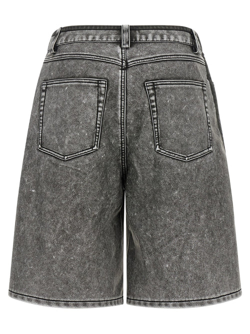 Diesel Gray Polyethylene Bermuda Shorts