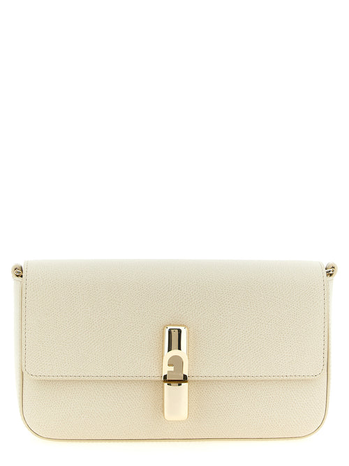 Furla White Calfskin Crossbody Bag