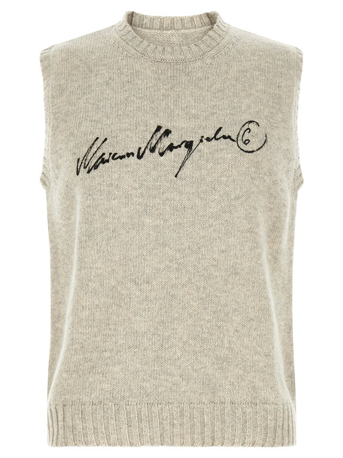 MM6 Maison Margiela Gray Wool Sweatshirt