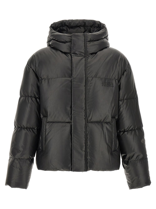MM6 Maison Margiela Black Polyester Full-Length Jacket