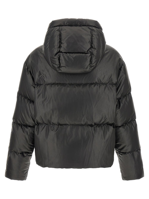 MM6 Maison Margiela Black Polyester Full-Length Jacket
