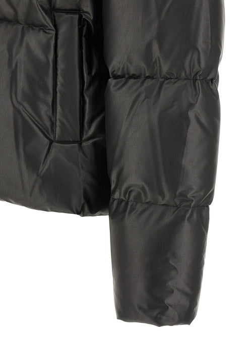 MM6 Maison Margiela Black Polyester Full-Length Jacket