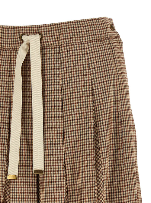 Moncler Beige Viscose Midi Skirt