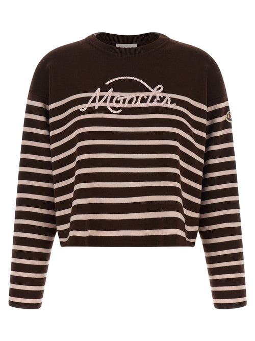 Moncler Brown Virgin Wool Cardigan