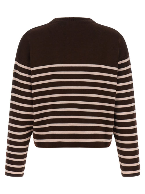 Moncler Brown Virgin Wool Cardigan