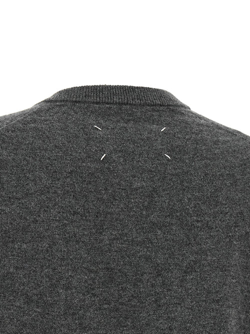 Maison Margiela Gray Virgin Wool Cardigan