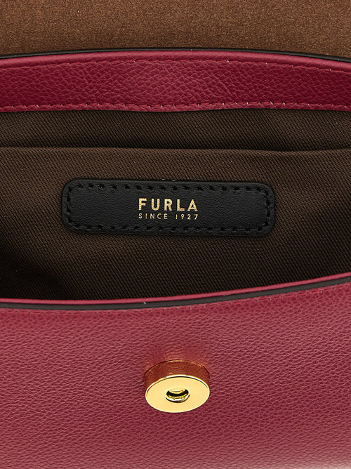 Furla Red Calfskin Handbag
