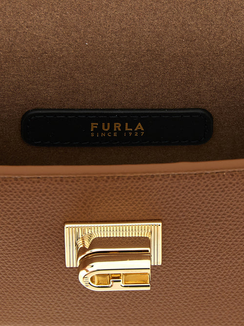 Furla Brown Calfskin Crossbody Bag