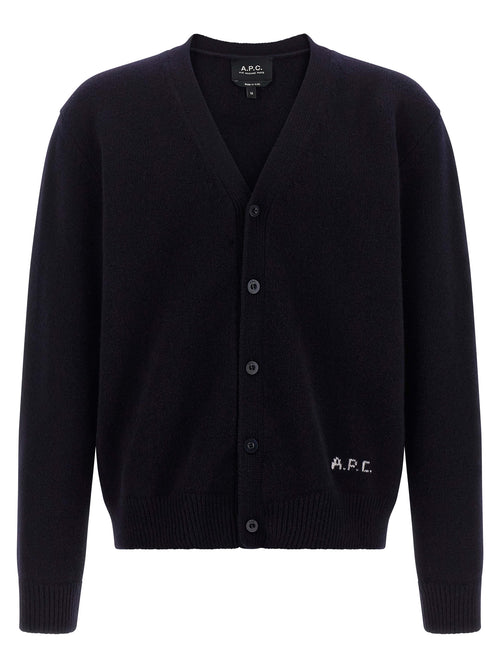 A.P.C. Blue Wool Cardigan