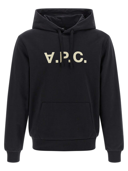A.P.C. Black Cotton Hoodie