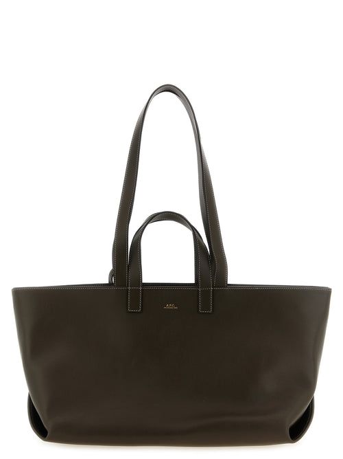 A.P.C. Brown Cowhide Tote Bag