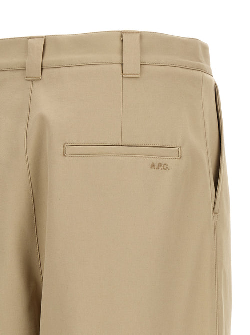 A.P.C. Beige Cotton Casual Pants