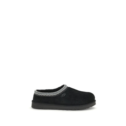 UGG Black Calf Leather Bos Taurus Mules