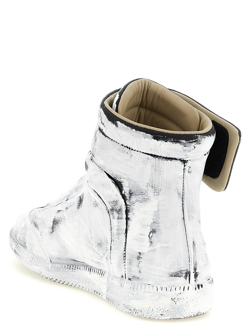 Maison Margiela Bicolor Calfskin Athletic Sneakers