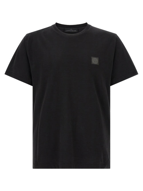 Stone Island Black Cotton T-Shirt