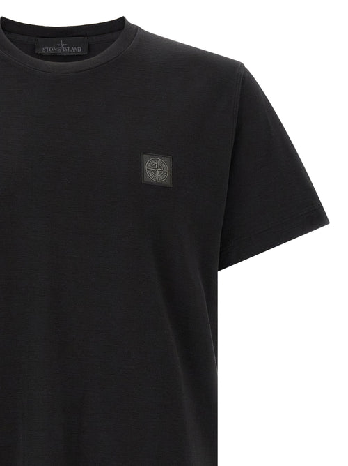 Stone Island Black Cotton T-Shirt