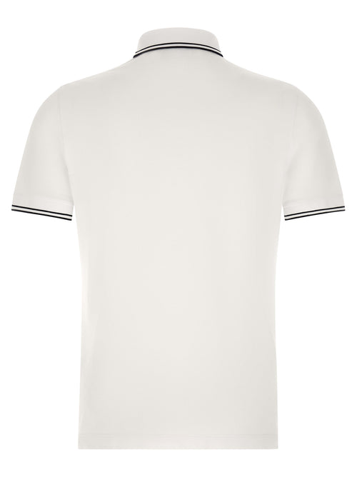 Stone Island Bicolor Cotton Polo Shirt