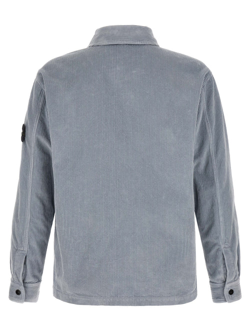 Stone Island Gray Cotton Blouse