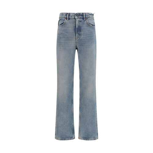Golden Goose Blue Cotton Straight-Leg Jeans