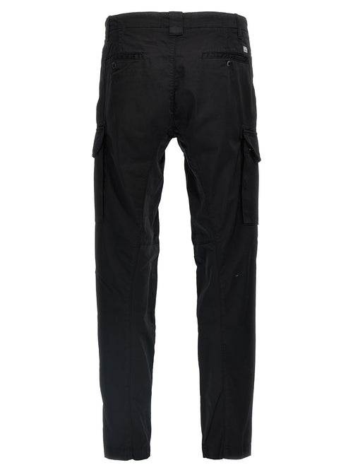C.P. Company Black Cotton Cargo Pants