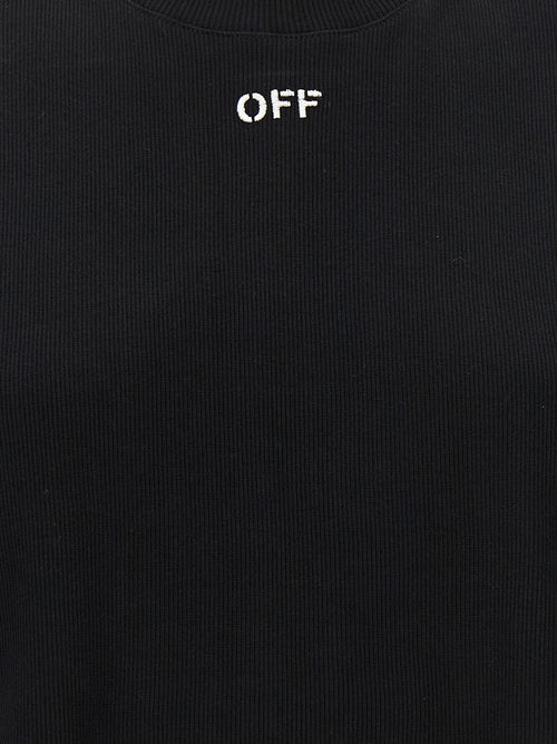 Off-White Black Cotton T-Shirt