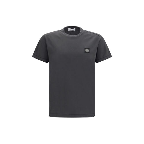 Stone Island Gray Cotton T-Shirt