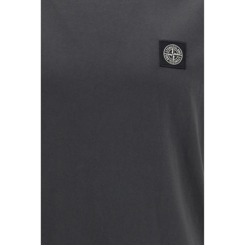 Stone Island Gray Cotton T-Shirt