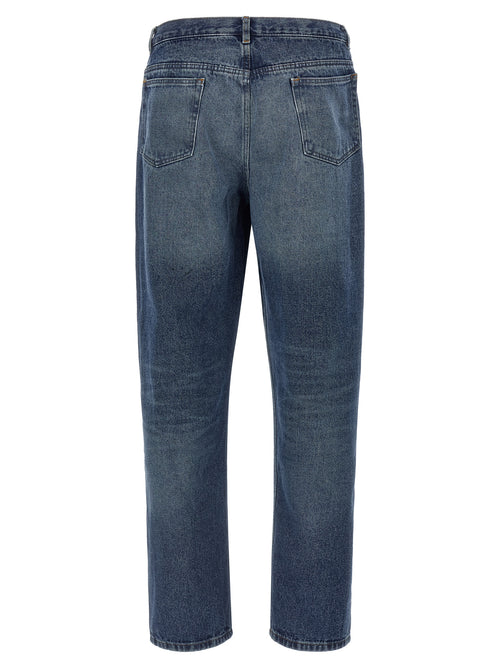 A.P.C. Blue Cotton Straight-Leg Jeans