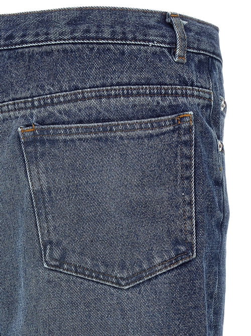 A.P.C. Blue Cotton Straight-Leg Jeans