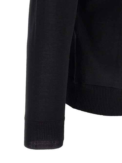 Stone Island Black Virgin Wool Cardigan