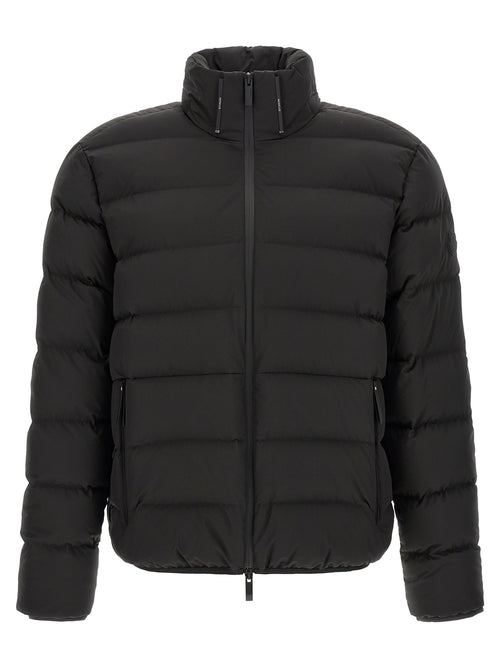 Moncler Black Polyester Full-Length Jacket