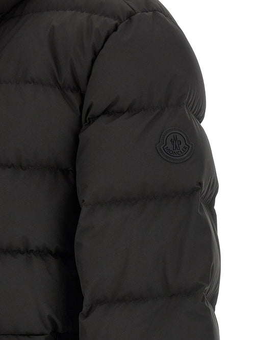 Moncler Black Polyester Full-Length Jacket